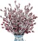 Tree Vase Fillers Decorations Winter Holiday Arrangement Home Decor (4, Red)